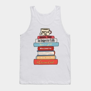 English Literature book stack Tank Top